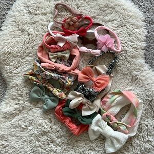 Baby girl bow bundle
